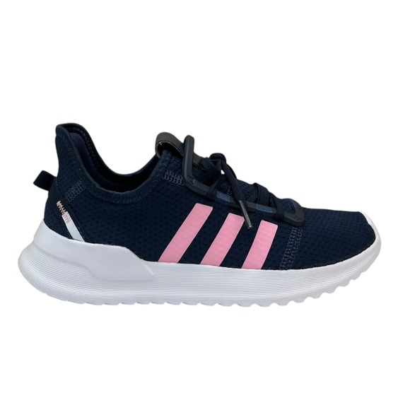 adidas Originals U-Path Run Youth Girls Sneakers Size 3 Navy Blue Lavender Shoes - Picture 2 of 11
